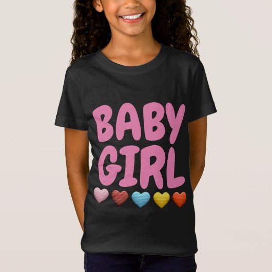 赤ちゃん女の子のTシャツ Tシャツ (正面)
