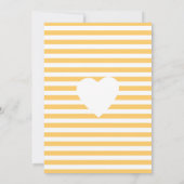 赤ちゃん女の子または男の子シャワーロッキングホース 招待状 (裏面)