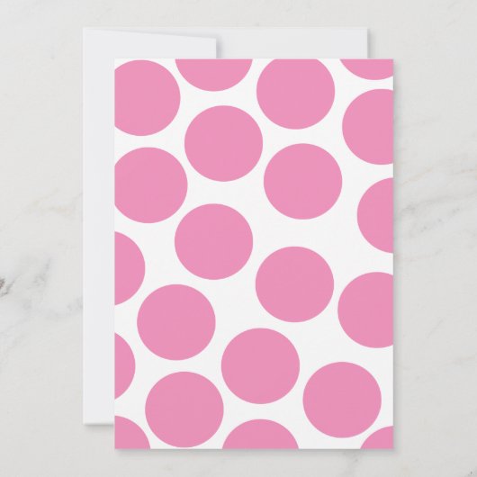 赤ちゃん女の子ピンクキリン女の子の赤ちゃんシャワー 招待状 (裏面)