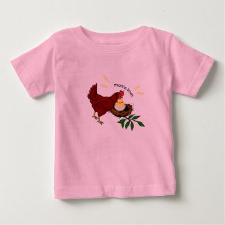 赤ちゃん女の子用ピンクTシャツ ベビーTシャツ