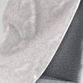 赤ちゃん女淡い色のの子ピンクと白のユニコーンパターン フリースブランケット