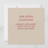 赤ちゃん娘のバレンタイン カード (裏面)