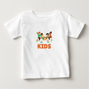 赤ちゃん子供ゲームTシャツ ベビーTシャツ