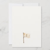 赤ちゃん宇宙飛行士のファーストバースデー フラット招待カード 招待状 (裏面)