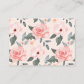 赤ちゃん少女向けの本フローラバラ&スタックブック エンクロージャーカード (裏面)