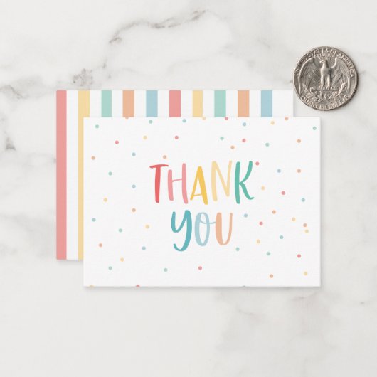 赤ちゃん感謝していのシャワーお願い ノートカード (正面/裏面インサイチュ)