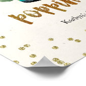 赤ちゃん感謝していのシャワーでポップするボトル ポスター (角)