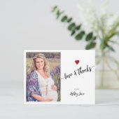 赤ちゃん感謝していシャワーあなたの写真はがき ポストカード (スタンド正面)