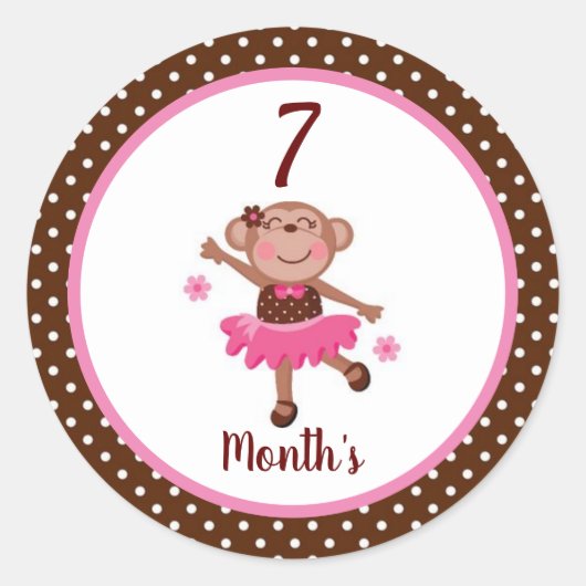 赤ちゃん月別シール ラウンドシール (正面)