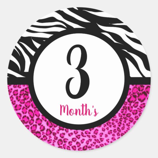 赤ちゃん月別シール ラウンドシール (正面)