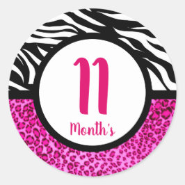 赤ちゃん月別ステッカー ラウンドシール