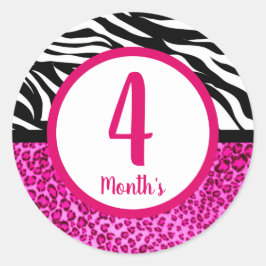 赤ちゃん月別ステッカー ラウンドシール