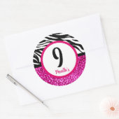 赤ちゃん月別ステッカー ラウンドシール (封筒)