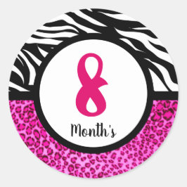 赤ちゃん月別ステッカー ラウンドシール