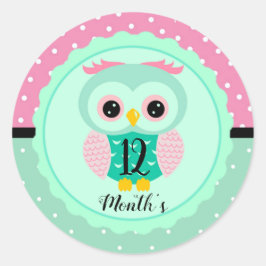 赤ちゃん月別ステッカー ラウンドシール