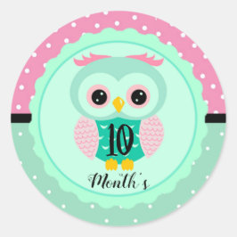 赤ちゃん月齢ステッカー ラウンドシール