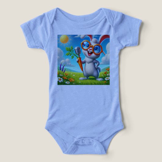 赤ちゃん服の乳児用Tシャツ (デザイン正面)