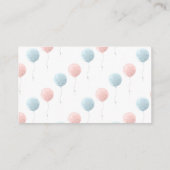 赤ちゃん服ジェンダーおむつラッフルを明らかにする エンクロージャーカード (裏面)