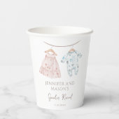 赤ちゃん服ジェンダーが紙カップを明かす 紙コップ (裏面)