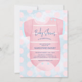 赤ちゃん服ジェンダーが赤ちゃんシャワーを明かす 招待状 (正面)
