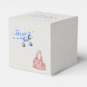 赤ちゃん服ジェンダー明らかにアイボリーピンクブルー フェイバーボックス (裏面サイド)