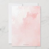 赤ちゃん服ピンクガール赤ちゃんシャワーサンキューカード サンキューカード (裏面)