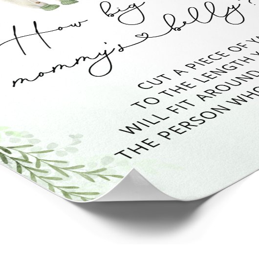 赤ちゃん服Bohoニュートラルどのように大きいママの腹 ポスター (角)