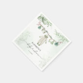 赤ちゃん服Bohoユーカリ赤ちゃんシャワー スタンダードカクテルナプキン (角)