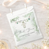 赤ちゃん服Boho Eucalyptus赤ちゃんシャワーありがとう フェイバーバッグ (クリップ留めされた状態)