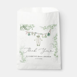 赤ちゃん服Boho Eucalyptus赤ちゃんシャワーありがとう フェイバーバッグ