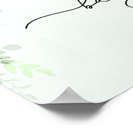 赤ちゃん服Boho Eucalyptus赤ちゃんシャワーへようこそ ポスター (角)