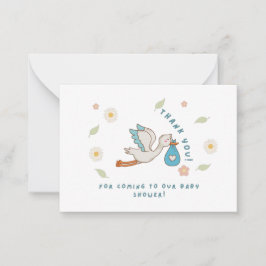 赤ちゃん来シャワーありがとう ノートカード