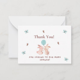 赤ちゃん来シャワーありがとう ノートカード