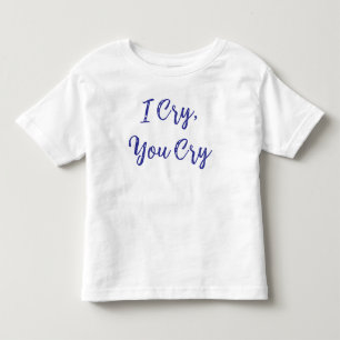 赤ちゃん泣いたら親も泣く トドラーTシャツ