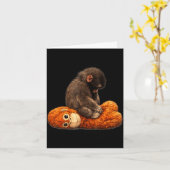 赤ちゃん猿パンチ カード (黄色い花)