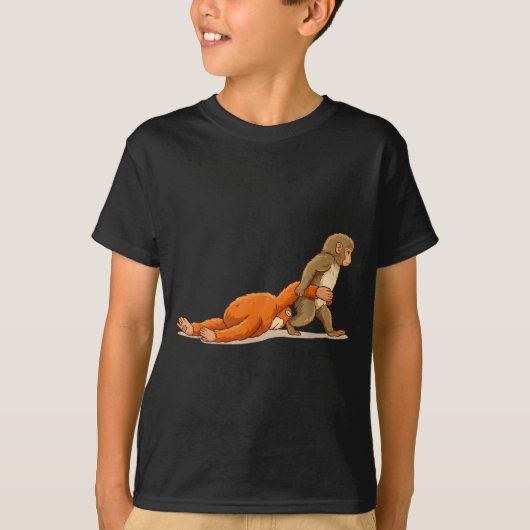 赤ちゃん猿パンチ Tシャツ (正面)