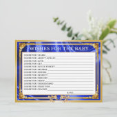 赤ちゃん王室ののシャワーがベビーカードを願う サンキューカード (スタンド正面)