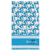 赤ちゃん用の青いバレーボール スモールペーパーバッグ (裏面)