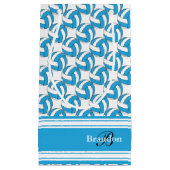 赤ちゃん用の青いバレーボール スモールペーパーバッグ (正面)