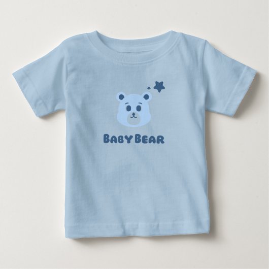 赤ちゃん用クマのシャツ ベビーTシャツ (正面)