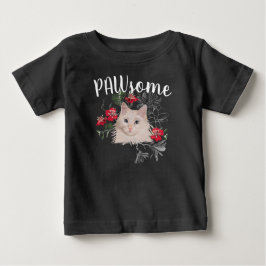 赤ちゃん用トップTシャツ かわいいねこ ベビーTシャツ
