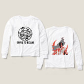 赤ちゃん用トラTシャツ (デザイン 正面＆背面)