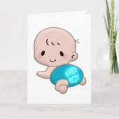 赤ちゃん男の子おめでとうございます グリーティングカード (正面)