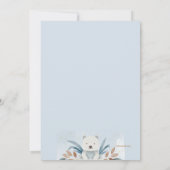 赤ちゃん男の子お会いする 招待状 (裏面)