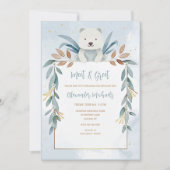 赤ちゃん男の子お披露目会 招待状 (正面)