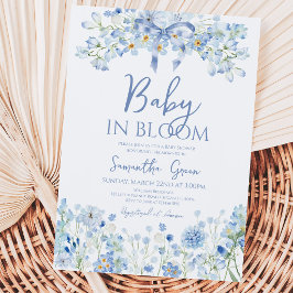 赤ちゃん男の子の到来のお祝いに Baby Shower 招待状