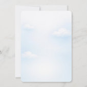 赤ちゃん男の子の洗礼招待状（写真付き） 招待状 (裏面)