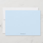 赤ちゃん男の子の洗礼招待状 招待状 (裏面)