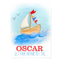 赤ちゃん男の子の部屋 舟のポスター