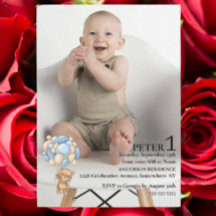 赤ちゃん男の子の1歳の誕生日